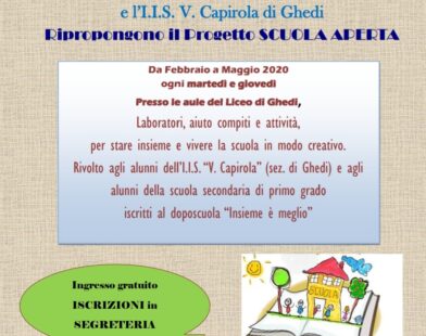 Progetto “Scuola Aperta” – Sede Ghedi