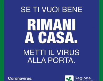 CORONAVIRUS: Appello Regione Lombardia