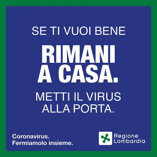 CORONAVIRUS: Appello Regione Lombardia